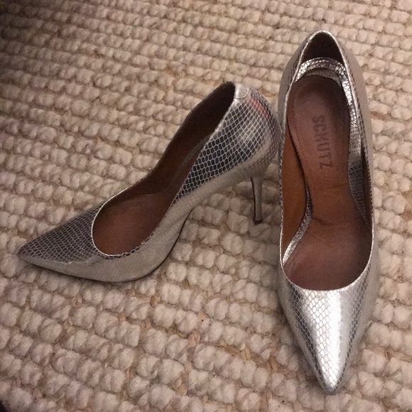 METALLIC SILVER PUMPS - SHUTZ - Picture 4 of 7